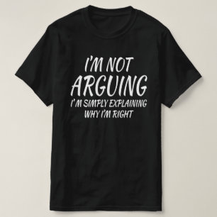 T-shirt Je ne prétends pas que je me contente d'expliquer