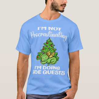 T-shirt Je ne procrastine pas Je fais des quêtes latérales