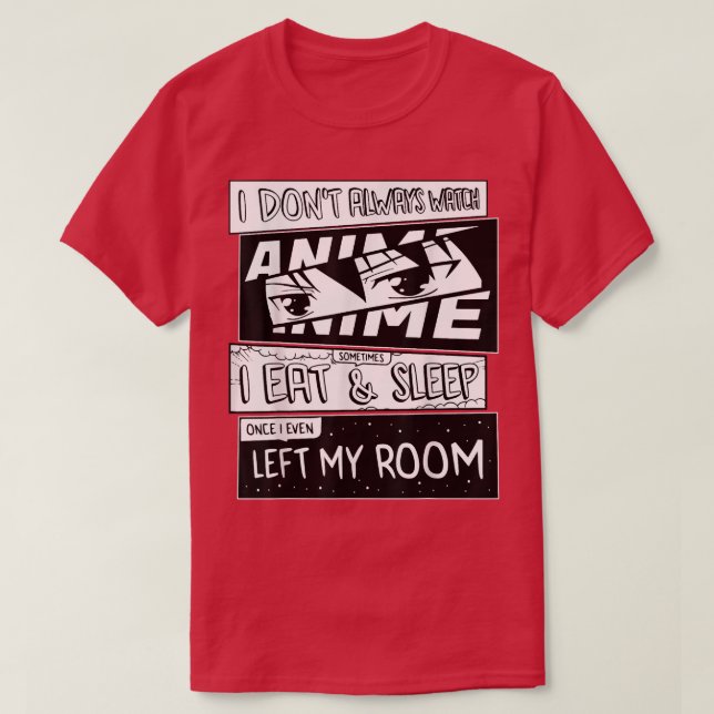 T-shirt Je ne regarde pas toujours Anime Manga Comic Art S (Design devant)