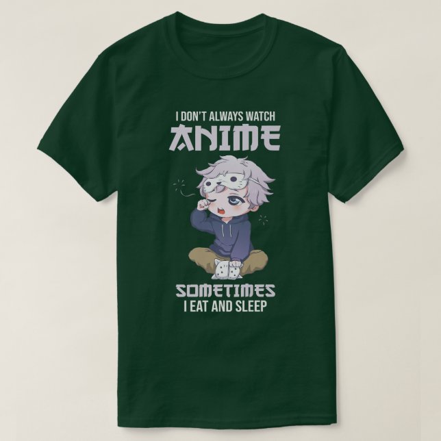 T-shirt Je ne regarde pas toujours anime Premium  (Design devant)