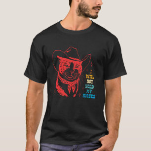 T-shirt Je ne retiendrai pas mes chevaux design vintage