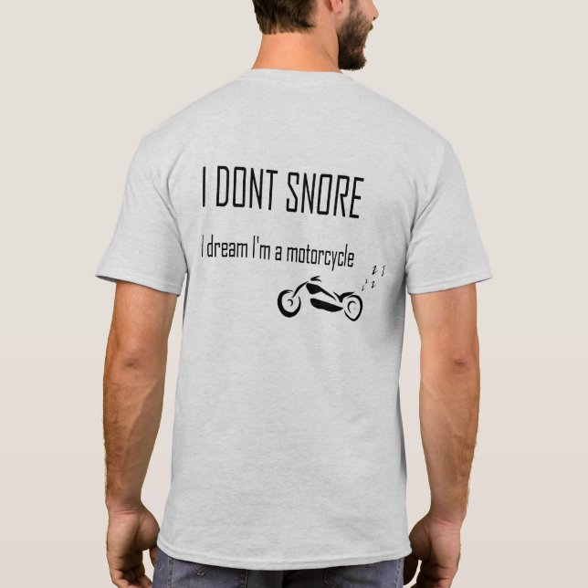 T-shirt Je ne ronfle pas (Dos)