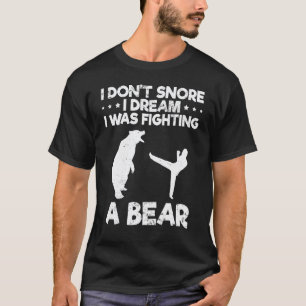 T-shirt Je ne ronfle pas Je rêve que je me battais avec un