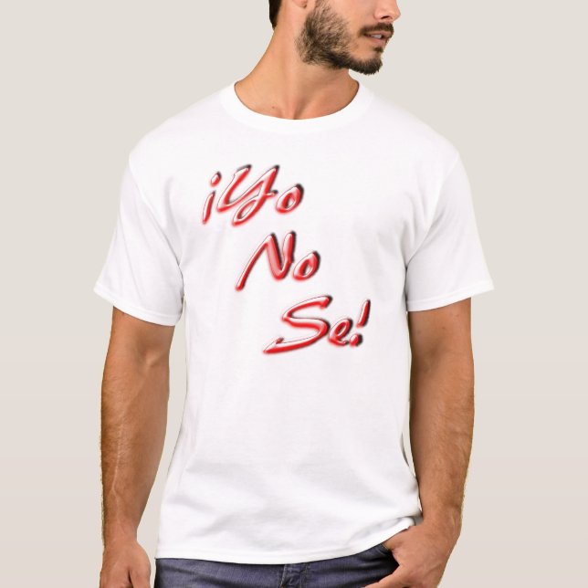 T-shirt Je ne sais pas (Devant)
