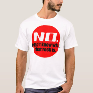 T-shirt Je ne sais pas ce qu'est cette roche (le rouge)