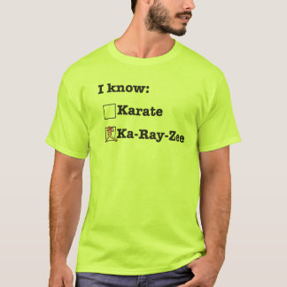 T-shirt Je ne sais pas le karaté
