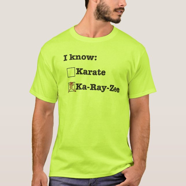 T-shirt Je ne sais pas le karaté (Devant)