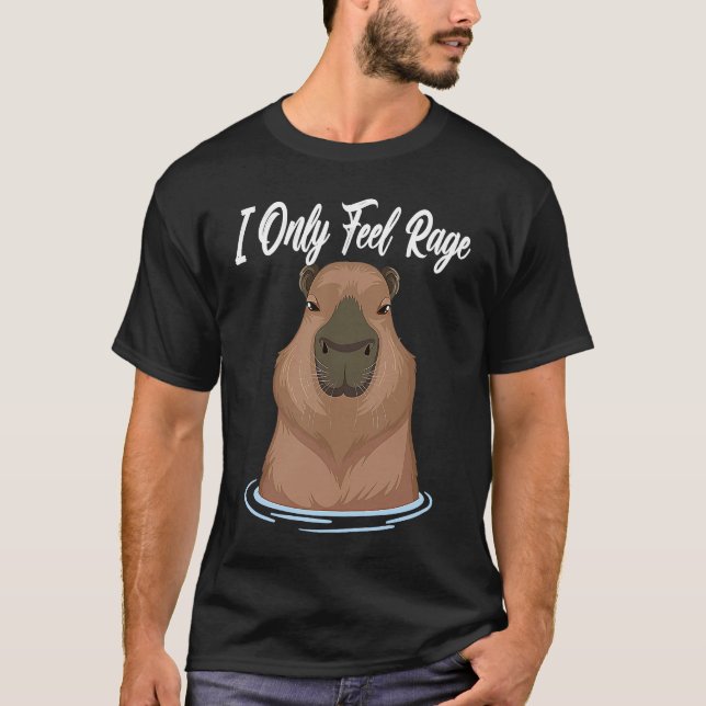 T-shirt Je Ne Sens Que Rage Capybara Humour Femmes Hommes (Devant)
