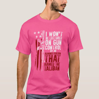 T-shirt Je ne serai pas sermonné sur le contrôle des armes