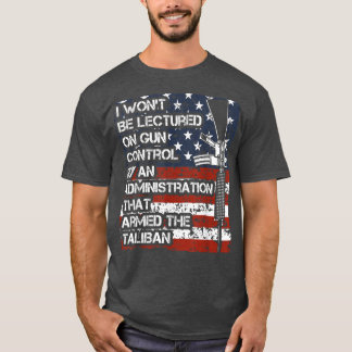 T-shirt Je ne serai pas sermonné sur le contrôle des armes