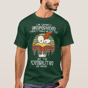 T-shirt je ne suis actuellement pas surveillé je sais que
