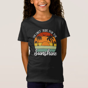 T-Shirt Je ne suis ici que pour le soleil, les ondes estiv
