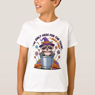 T-shirt Je ne suis ici que pour les ordures, je veux dire