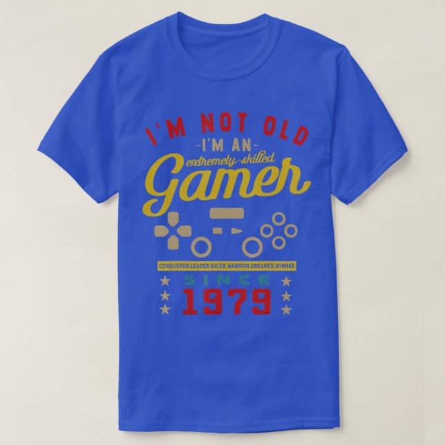 T-shirt Je Ne Suis Pas Ancien Je Suis Un 1979VideogameJeu  (Design devant)