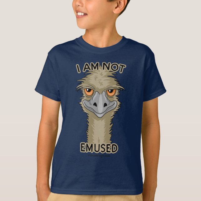 T-shirt Je ne suis pas animal de calembour d'émeu d'Emused (Devant)