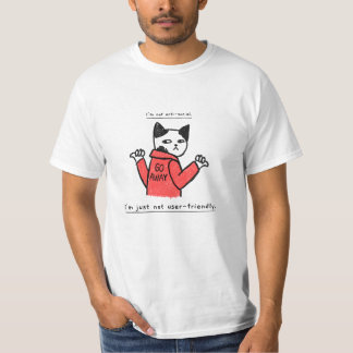T-shirt Je ne suis pas anti-social, je ne suis juste pas c