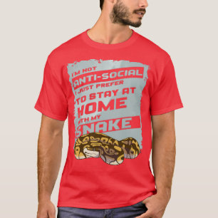 T-shirt Je ne suis pas anti-social Je préfère seulement