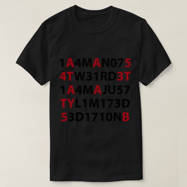 T-shirt Je ne suis pas bizarre, je ne suis qu’en édition l (Design devant)