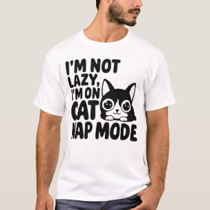 T-shirt Je ne suis pas blonde, je suis en mode Nap chat