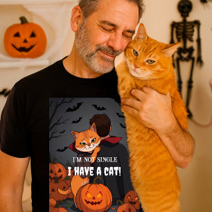 T-shirt Je ne suis pas célibataire j'ai un chat   Chat sar