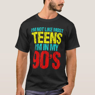 T-shirt Je ne suis pas comme la plupart des Ados Je suis d
