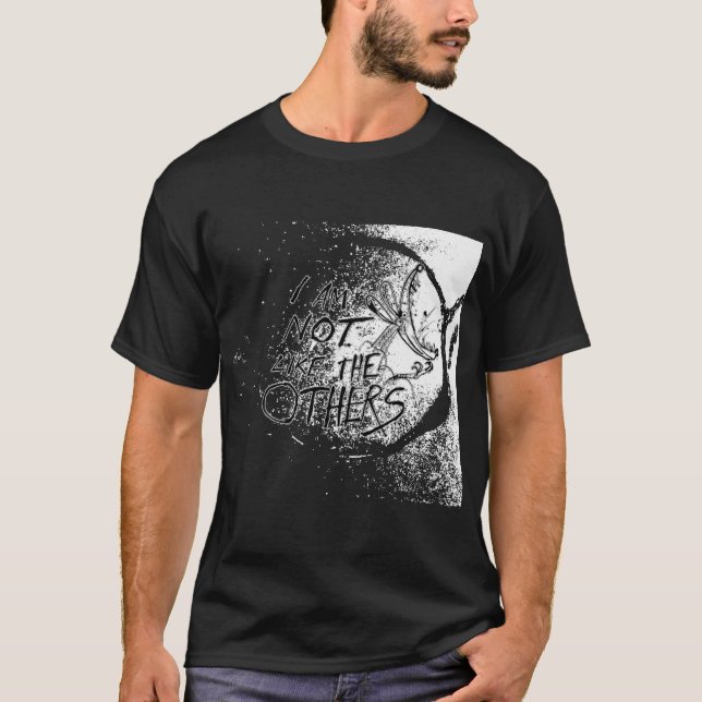 T-shirt Je ne suis pas comme les autres garçons (Devant)
