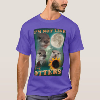 T-shirt je ne suis pas comme les loutres drôle de cadeaux 