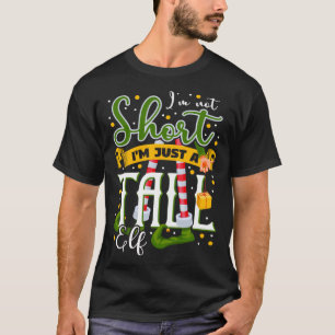 T-shirt Je ne suis pas court Je ne suis qu'un grand elfe q