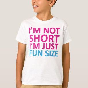 T-shirt Je ne suis pas court Je suis juste taille amusante