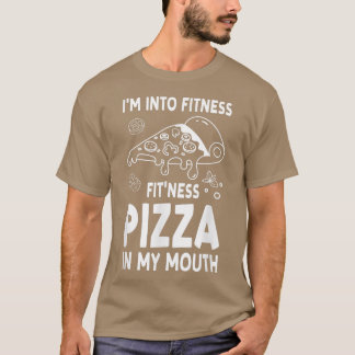 T-shirt Je Ne Suis Pas Dans Fitness Fitness Pizza Dans Ma