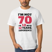 Je ne suis pas de 70 ans d'anniversaire