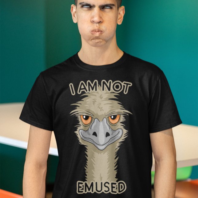 T-shirt Je Ne Suis Pas Emusé D'Emu Pun (Créateur téléchargé)