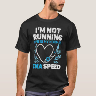 T-shirt Je ne suis pas en cours d'exécution C'est mon trav