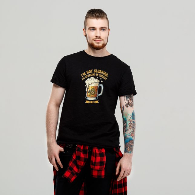 T-shirt "Je ne suis pas en train de tuer, je parle en curs (Créateur téléchargé)