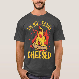 T-shirt Je ne suis pas facilement satisfait Pizza Pun au f