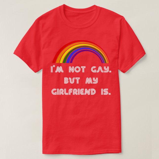 T-shirt Je Ne Suis Pas Gay Mais Ma Fille Est LGBT Gay Prid (Design devant)