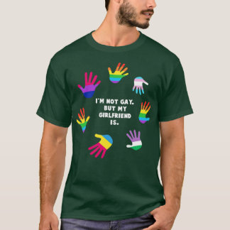 T-shirt Je Ne Suis Pas Gay Mais Ma Fille Est Une Gay pride