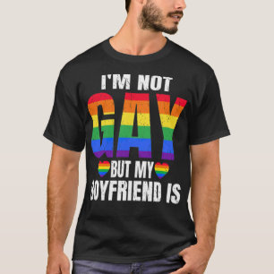 T-shirt Je Ne Suis Pas Gay Mais Mon Meilleur Ami Est Drôl