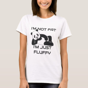 T-shirt Je ne suis pas Graisse Fluffy Weight Loss Satire