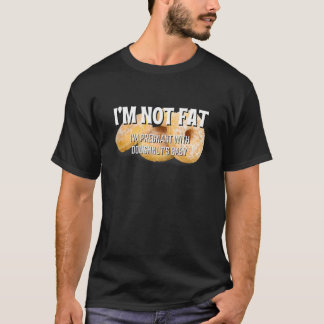 T-shirt Je ne suis pas gros Je suis enceinte avec la nourr