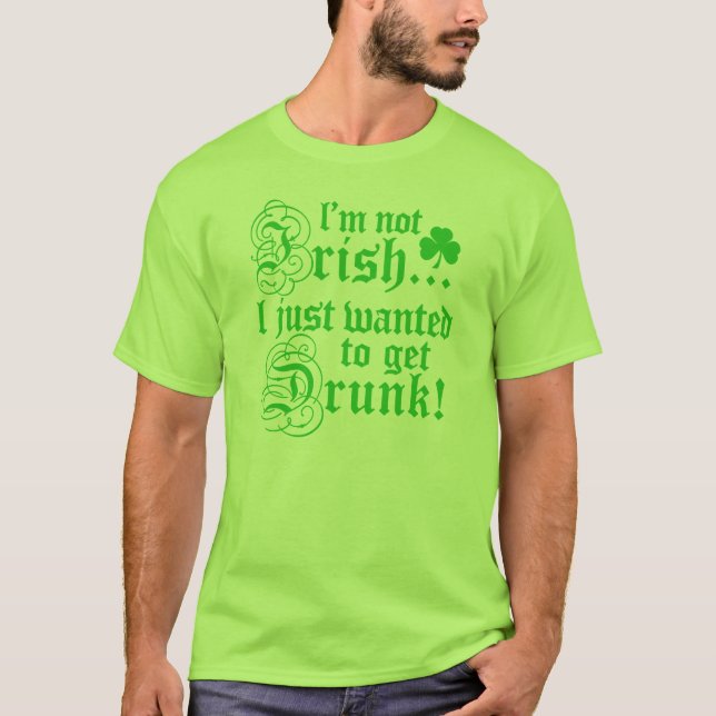 T-shirt Je ne suis pas irlandais (Devant)