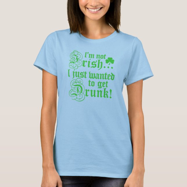 T-shirt Je ne suis pas irlandais (Devant)