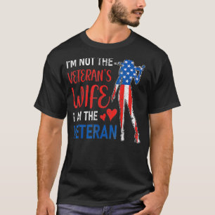 T-shirt Je ne suis pas la femme de l'ancien combattant dra