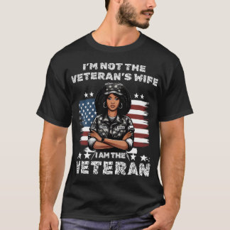 T-shirt Je Ne Suis Pas La Femme D'Un Vétéran Je Suis Un Vé