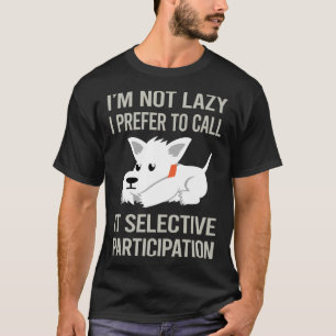 T-shirt Je ne suis pas lazy Scottish Terrier 26
