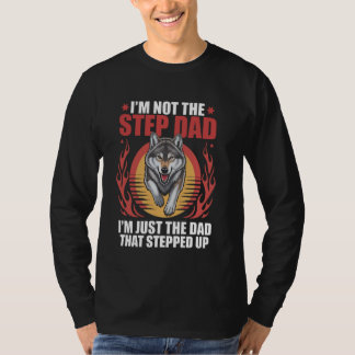 T-shirt Je ne suis pas le beau-père, je suis juste le père