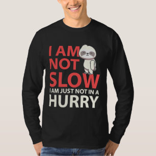 T-shirt Je Ne Suis Pas Lent Nap Sloth Lazy Dormir