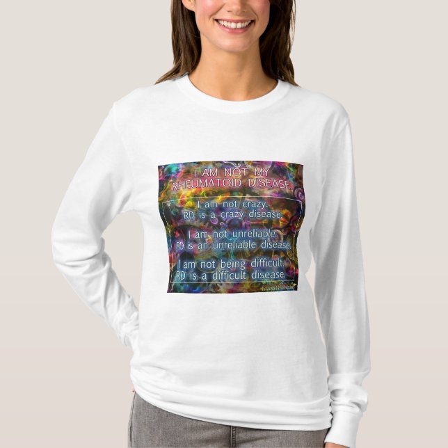 T-shirt Je ne suis pas ma maladie rhumatoïde (Devant)