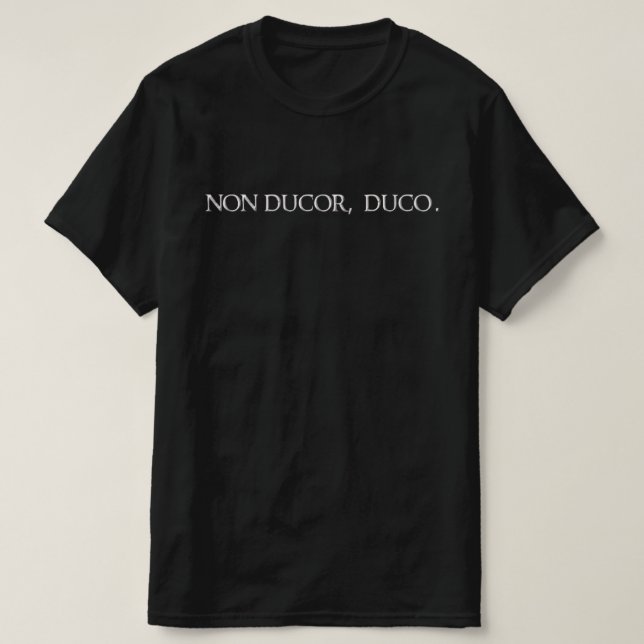 T-shirt Je ne suis pas mené, je mène. (Design devant)