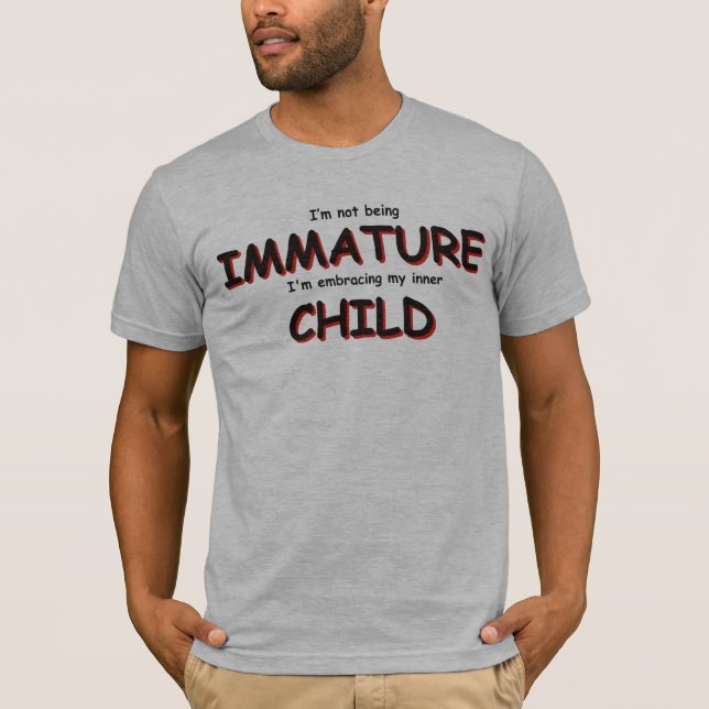 T-shirt Je ne suis pas non mûr… (Devant)